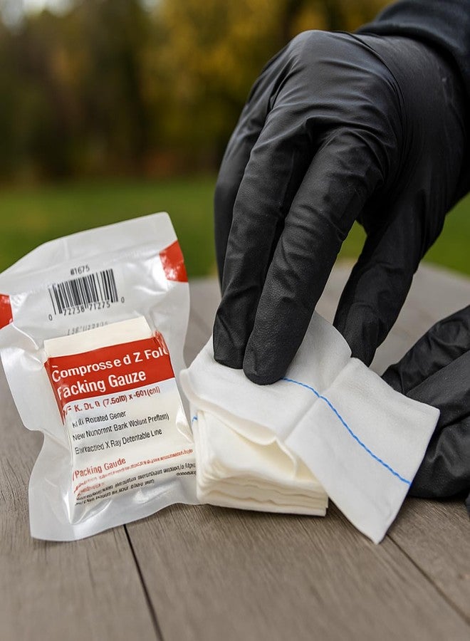 First Aid Only Sterile Compressed Z-Fold Wound Packing Gauze, with X-ray Detection 3" x 5yd, 4 per Box - Image 4