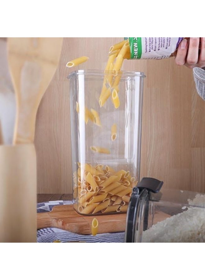 3-Piece Shatterproof Acrylic Legume Storage Set - 1700ml Airtight Pantry Containers - Spill-Proof Food Organizers in Elegant Gift Box. - Image 5