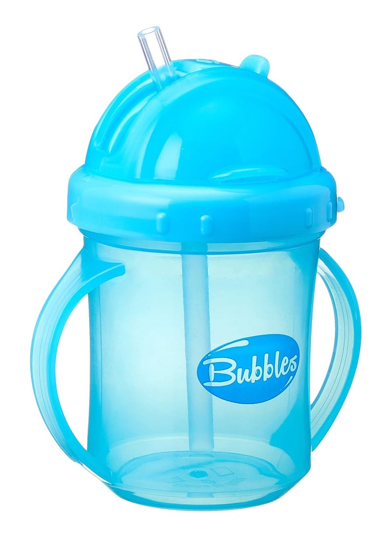 Bubbles Bubbles Baby Cup with Silicone Straw Blue  - Image 1