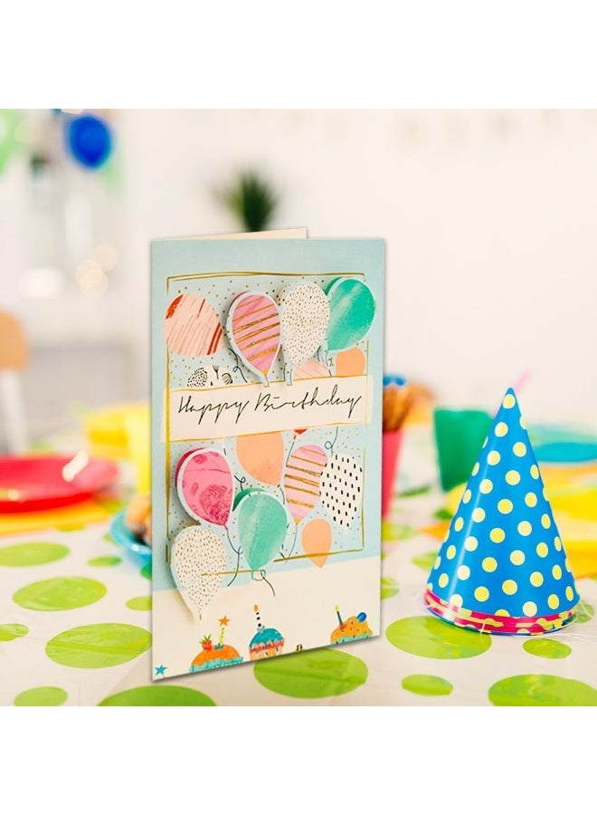 UKR UKR 8-Pack 3D Happy Birthday Greeting Cards Large 9-Inch Pop-Up Cards with Envelopes Colorful Birthday Party Cards for Kids and Adults Festive Cakes Individual Packing (SET-C)  - Image 2