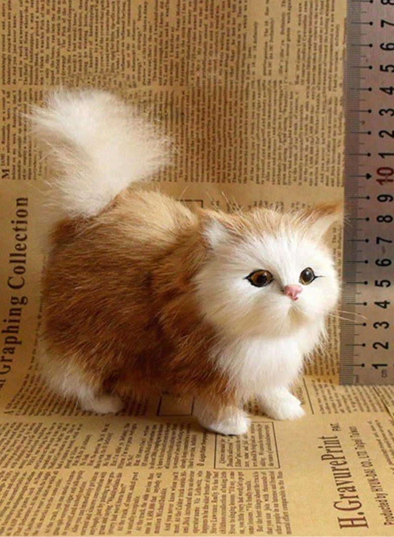 Realistic Artificial Cat Ornament - Cute Miniature Design - Image 1