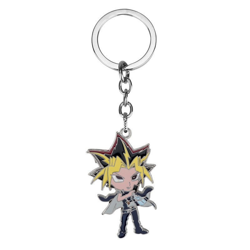 HC Yu-Gi-Oh! Metal Horus Eye Scepter Wisdom Wheel Building Blocks Pyramid Necklace Keychain - Image 1