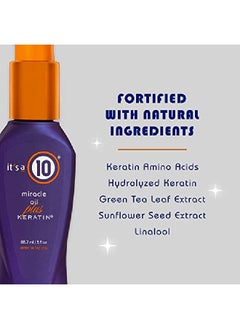 It's a 10 Haircare Miracle Oil Plus Keratin 3 Fl Oz (Pack Of 2)  - Image 4