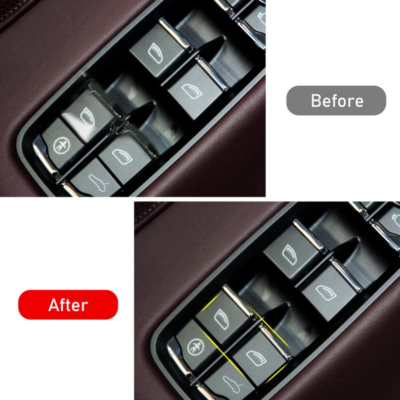 Jaronx 2PCS Driver Side Window Switch Buttons - Compatible with Porsche Cayenne 2011-2018, Panamera 2011-2016, Macan 2015-2022 - Power Window Switch Button Replacements - Image 4