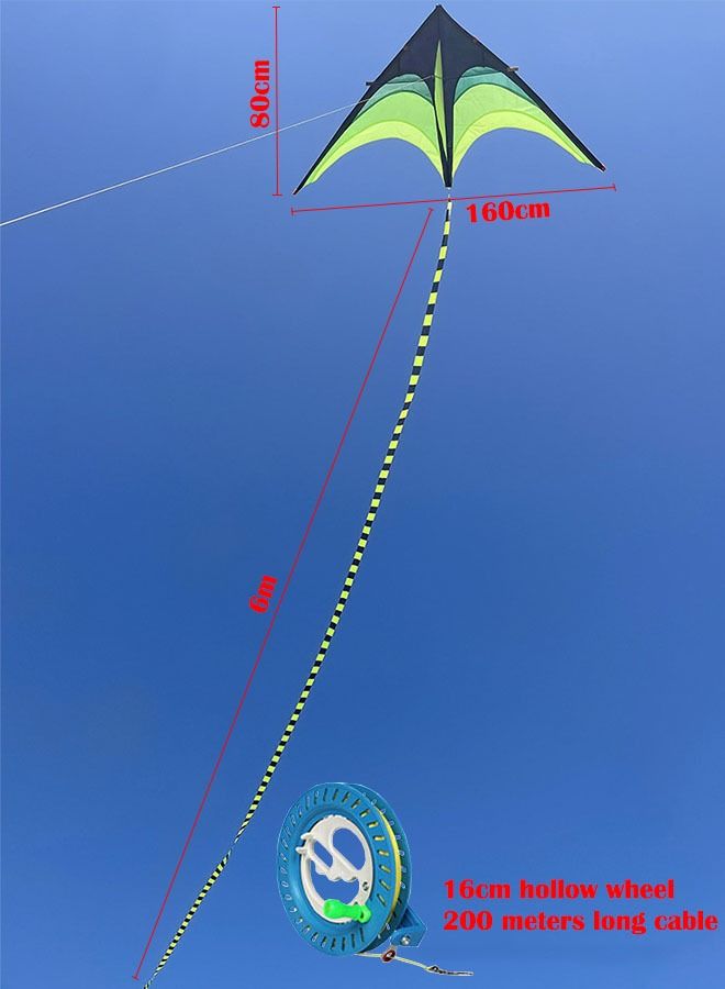زي سي إم - هابي طائرة ورقية للألعاب والأنشطة الخارجية ، طائرة ورقية بخط واحد مع بكرة أداة الطيران بطول 6 أمتار - Image 2