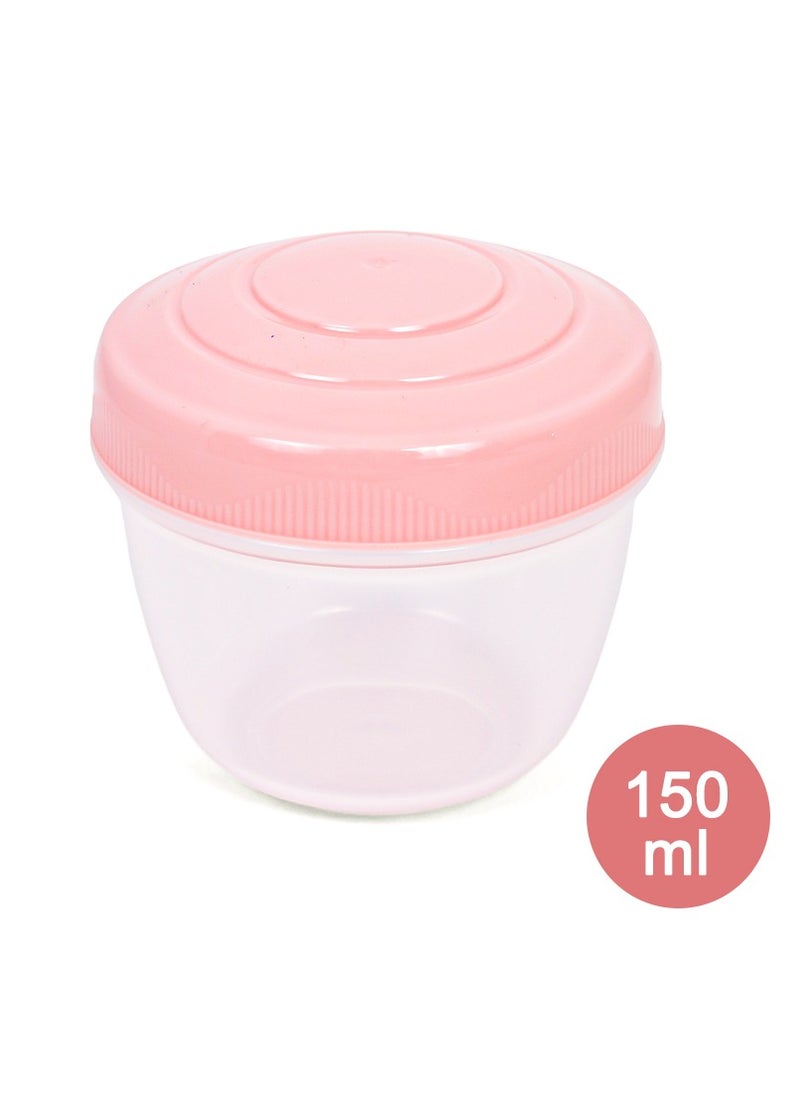 3/4/5 Compartment Convertible 1250ml Bento Lunch Box With 150ml Gravy Bowl - Pink