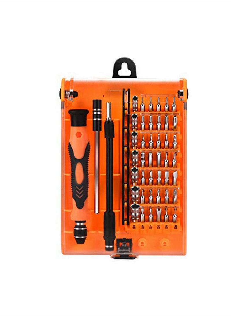 Y&D - Screwdriver Set, Small Torx Set with T3 T4 T5 T6 T7 T8 Security Bit, 45 in 1 Mini Professional Precision Repair Tool Kit Phillips & Hex Bit for iPhone, Tablet, Laptop, PC - Image 1