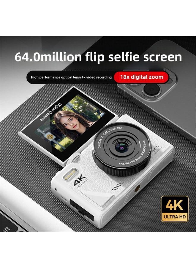 Generic CCD HD Retro WIFI SLR Digital Camera Micro Single Student Entry 4K Selfie Home Travel-Body Color:Professional Mirror  - Image 2