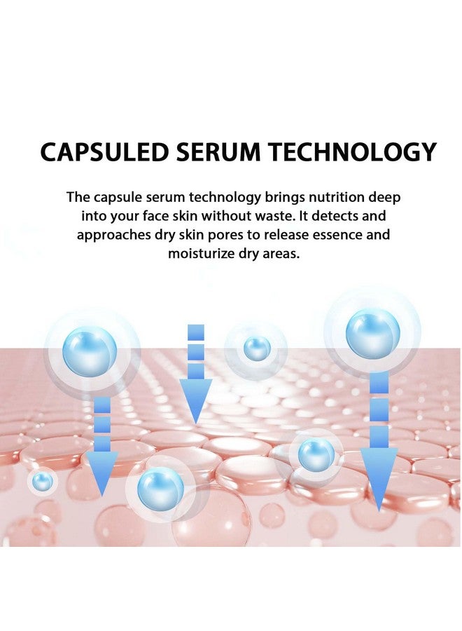 لولوون 32 قطعة من قناع الوجه المرطب المضاد للشيخوخة، مجموعة قناع الوجه المرطب للعناية بالبشرة للجمال فوق 45 لونًا أزرق قزحي - Image 5