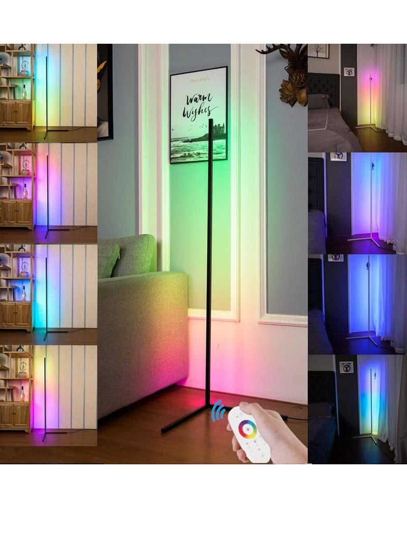 Smart RGB Floor Lamp, LED Floor Lamp Ambient Background Light, Modern Minimalism Color Changing LED Dimmable Torchiere - Image 1