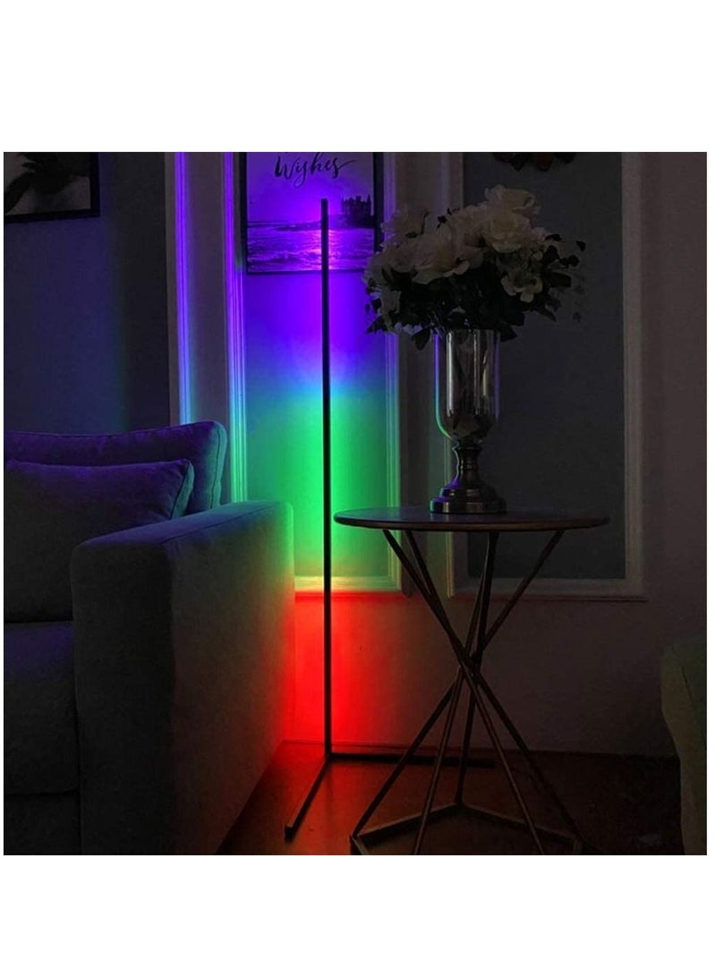 Smart RGB Floor Lamp, LED Floor Lamp Ambient Background Light, Modern Minimalism Color Changing LED Dimmable Torchiere - Image 2