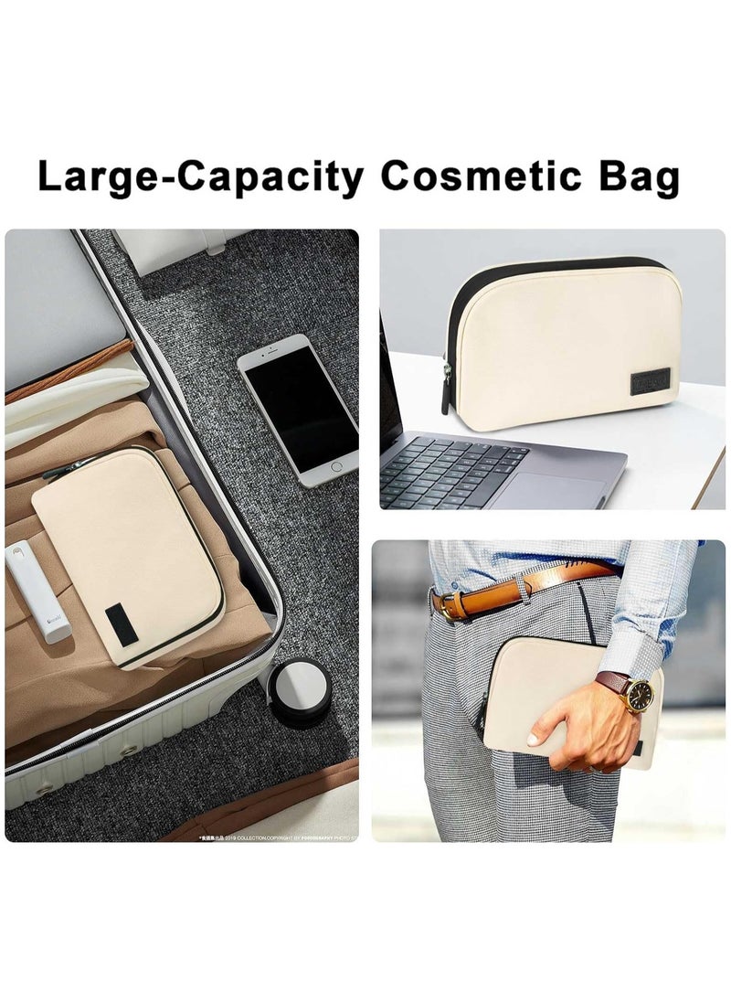 SYOSI - Electronics Organizer Travel Universal Cable Cord Organizer Bag Portable Waterprrof Leather Electronics Accessories Bag for Cable Charger Phone SD Card Business Travel - Image 1