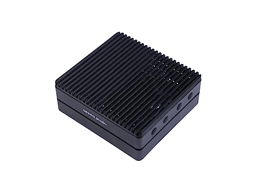 Seeed studio NVIDIA Jetson Nano Edge AI Device - reComputer J1010 Kit, Aluminium Case, Pre-Installed Jetpack System. Mini PC with 0.5 TFLOPs (FP16), Power Supply NOT Included - Image 1