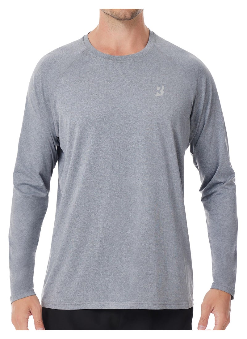 Roadbox Roadbox UPF 50+ Sun Shirts for Men, UV Protection Long Sleeve Swim Shirt, Lightweight Rash Guard for Fishing Hiking Running  - Image 1