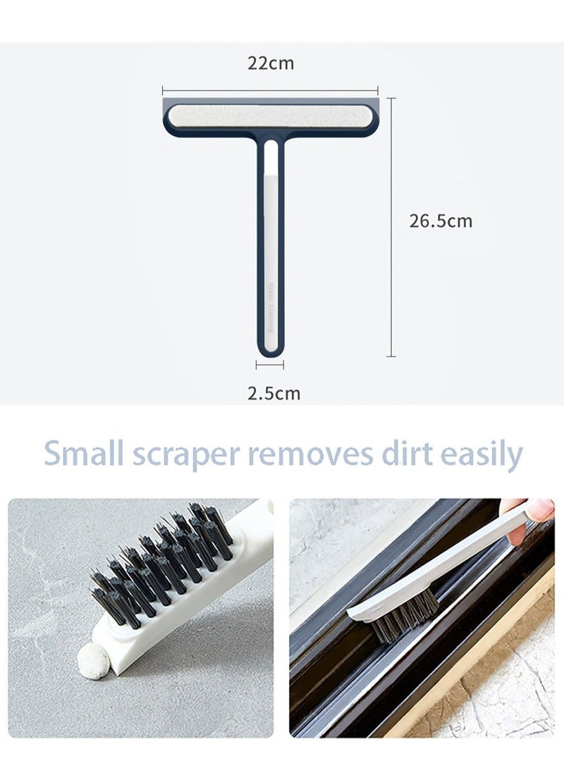 GoodTool Multi-Purpose Rubber Squeegee Shower Glass Cleaning Brush Window Glass Cleaner Scraper Dual Use Wet and Dry Double-Sided Wiper for Bathroom Mirror Car Window Door - Image 4