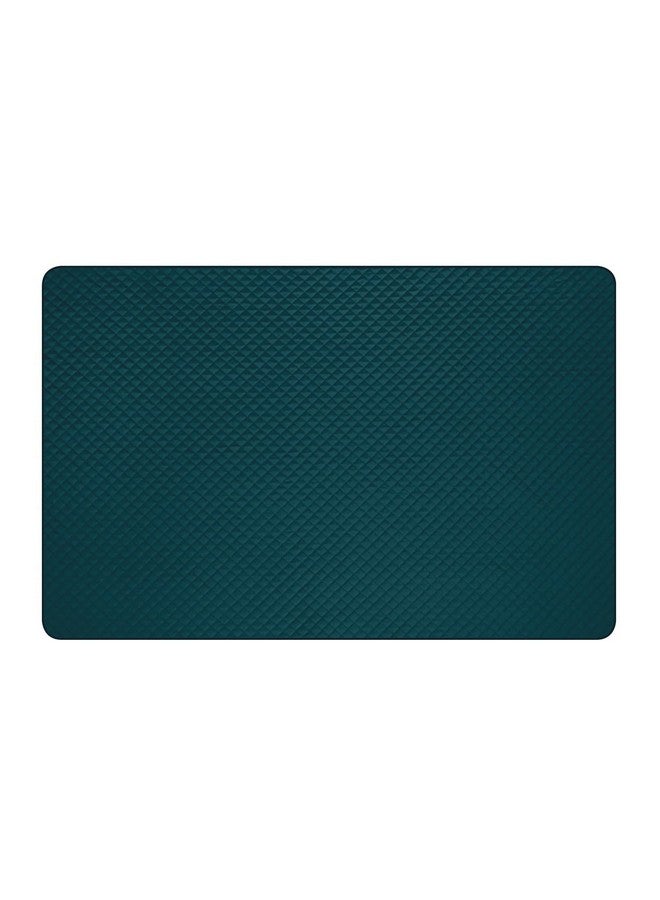 Homerz Premium Velvet Table Cover, Quilted Fabric, 36 x 54 inch Size (Teal Velvet, Center Table) - Image 3