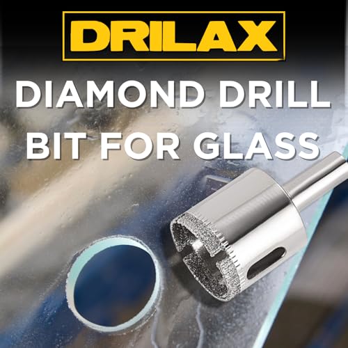 Drilax 3-Pc Diamond Drill Bit Set | 1/2", 3/4", 1" Sizes | 1-1/8" Depth for Ceramic, Glass, Porcelain & Stone | Achieve Clean Holes in Granite, Quartz - Image 4