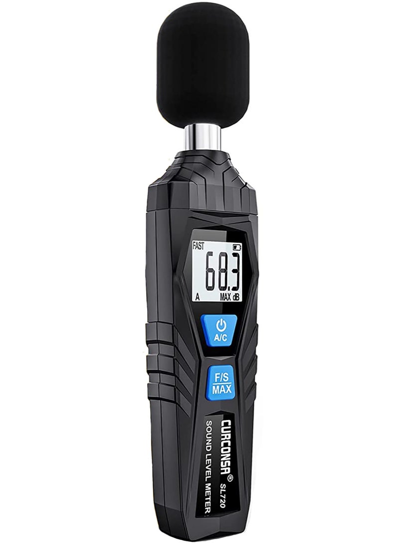 Cobest Decibel Meter, Sound Level Meter, Portable SPL Meter, 30dB to 130dB, LCD Display, can be used in Homes, Factories, and Streets. - Image 1