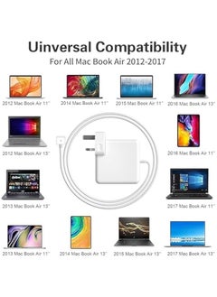45W T-Tip Connector Charger - Compatible with 11 and 13 Retina Models After Mid 2012 Mac Book Air Replacement AC T-tip Power AdapteLaptop MacBook 11 inch 13