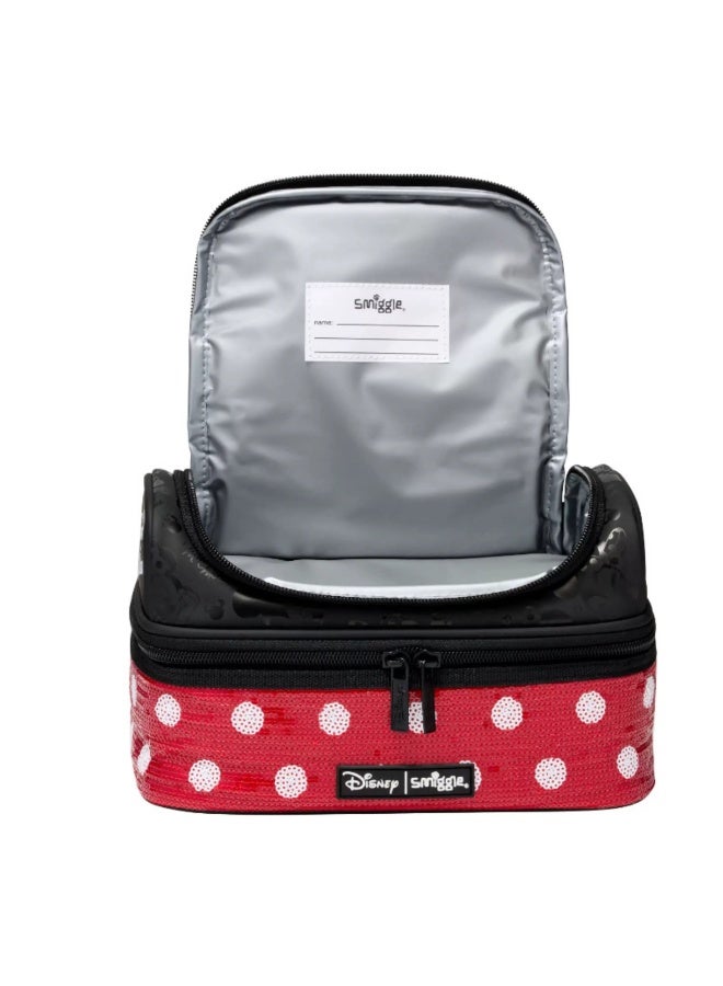 Smiggle Children's Double-Layer Insulated Lunch Bag with Cartoon Print, Student Lunchbox, Portable Large Capacity Food Carrier Bag - Image 3