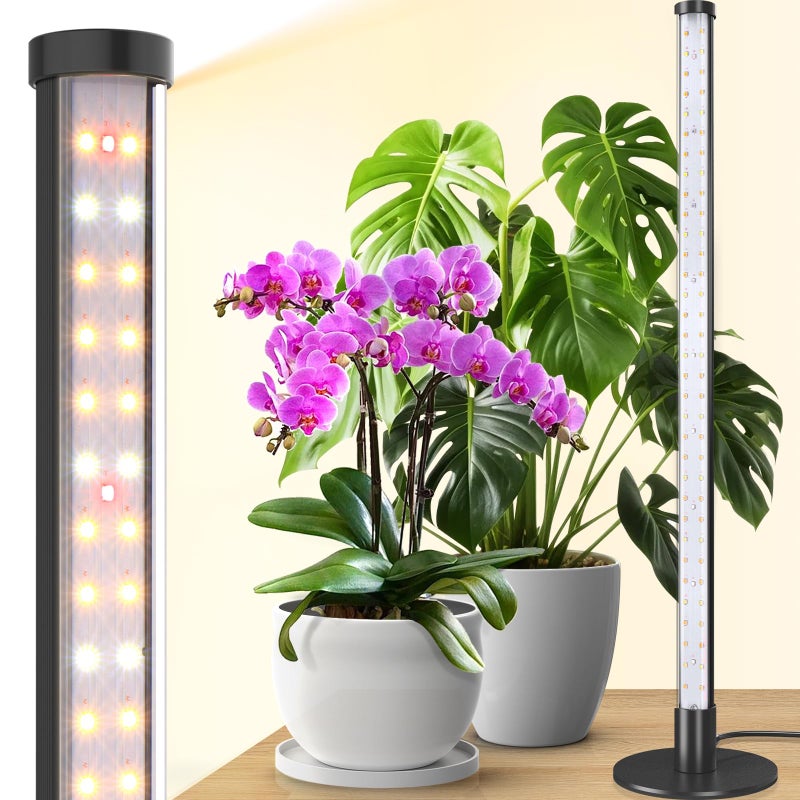 Barrina Standing Grow Light for Indoor Plants, 20W 2FT Desk LED Plant Light, Hanging and Standing, Table Top Full Spectrum Vertical Grow Lights with Stand and On/Off Switch, Ideal for Plants Growth - Image 1