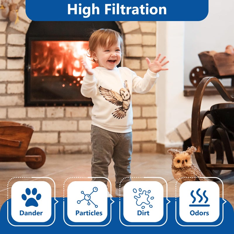 Funmit Wf2 Humidifier Filter Replacement For Vicks Kaz Humidifier Starry Night Cool Mist V3500N V3700 V3100 V3900 Sunbeam 1118 1119 Honeywell Hcm-300T Hcm-350 Wa-8D Enviracaire Ecm-500 4 Pack - Image 4