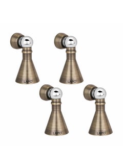 LAPO LAPO 4 Pack Heavy Duty Stainless Steel 5 inch Door Magnet Stopper SoftCatch Magnetic Door StopperDoor Magnets to Hold Door Door Stopper 360 Angle Door Stopper Magnetic Antique Finish Pack of 4  - Image 3