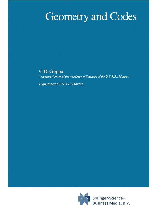 Geometry and Codes 