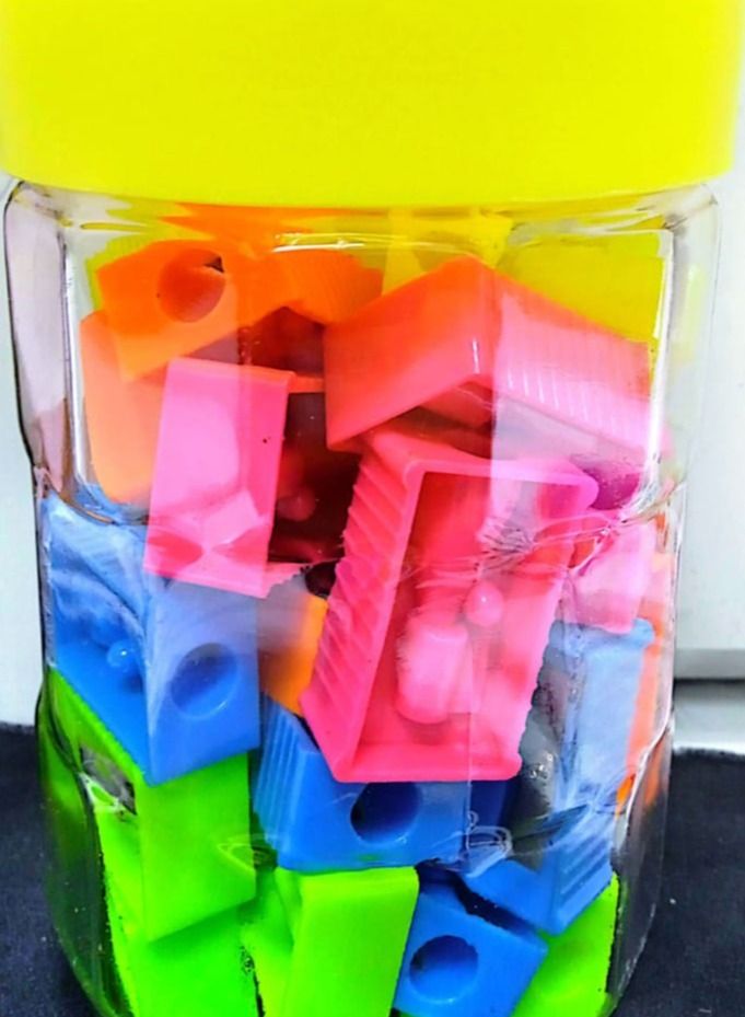 Flamingo Luna Neon Pencil Sharpner 32Pieces - Image 1