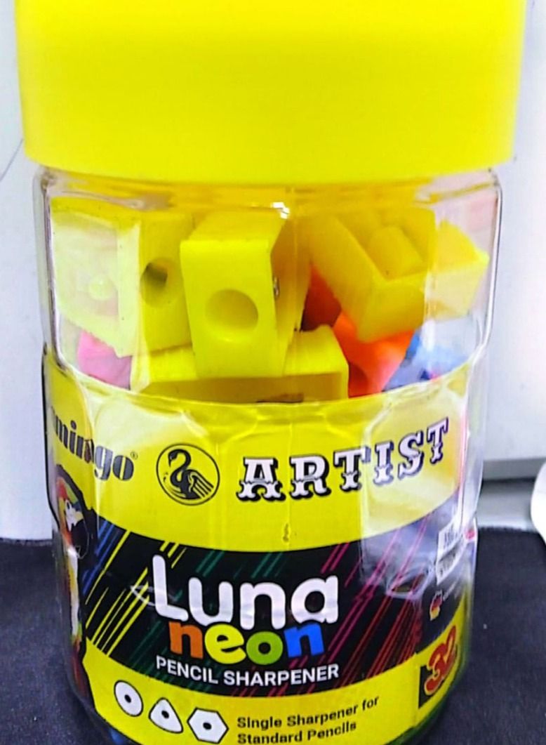 Flamingo Luna Neon Pencil Sharpner 32Pieces - Image 2