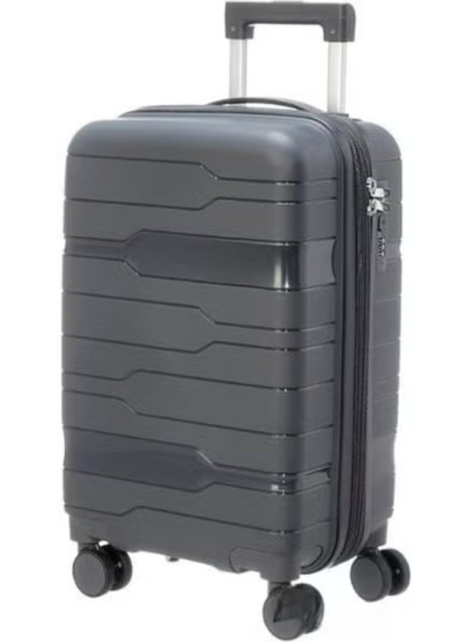 Hard Shell Expandable Luggage Suitcase, 29 Inch, 360° Four-Wheel Spinner, Anti-Theft Zipper, Numeric Lock, Grey - Image 1