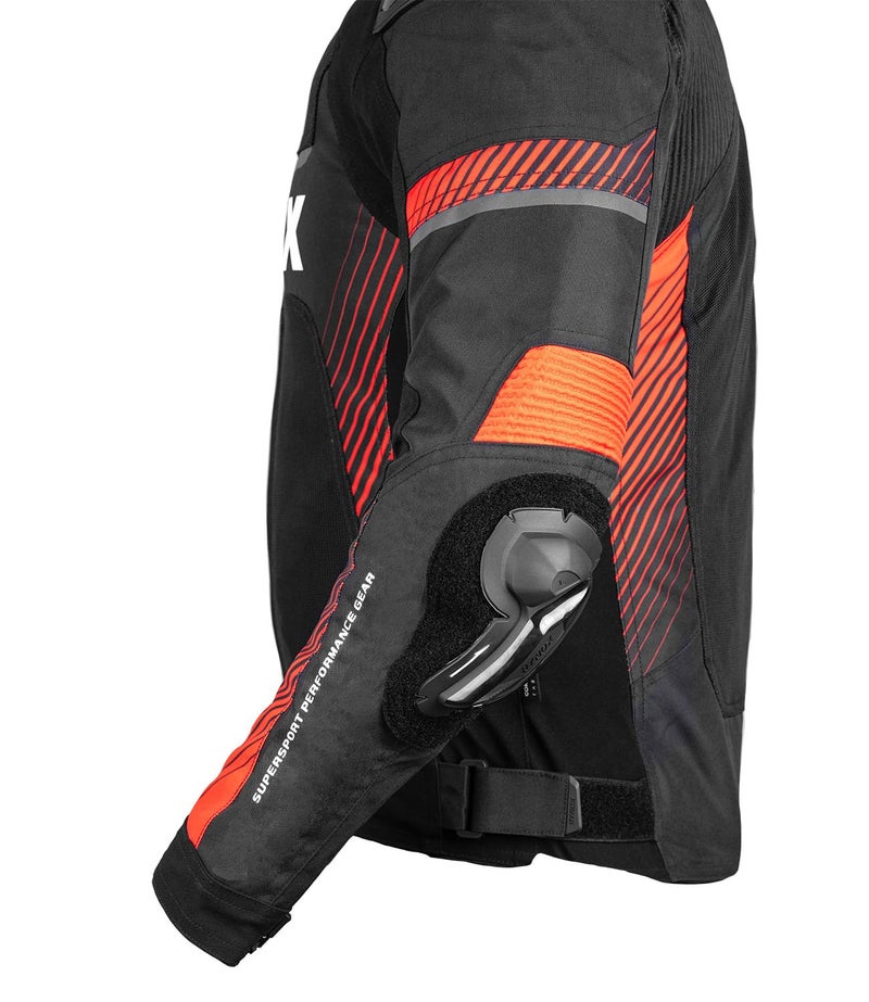 Rynox Apex Evo Jacket - CE Certified Class AA | Motorcycle Riding Jacket | Impact Protection | Abrasion Resistance - Black Red, Small - Image 4