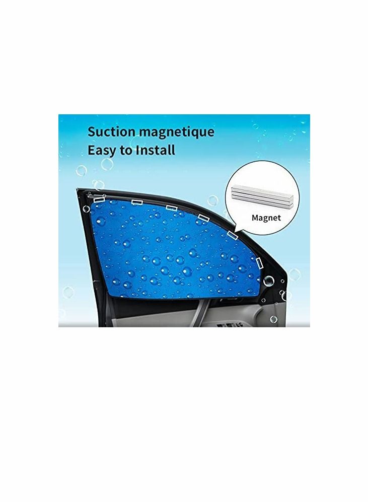 KASTWAVE Car Sun Shade, Rear Front Window Shade Side Window Sunshade Baby 4pcs  - Image 3