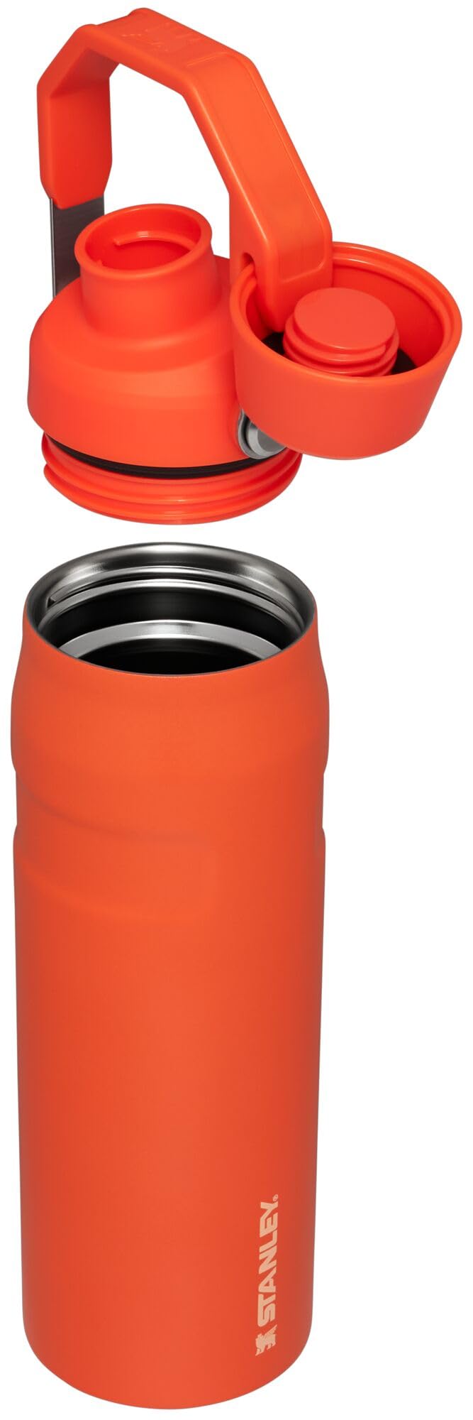 Stanley IceFlow Fast Flow Water Bottle 24 OZ | Angled Spout Lid | Lightweight & Leakproof for Travel & Gym | Insulated Stainless Steel | BPA-Free | Tigerlily - Image 2