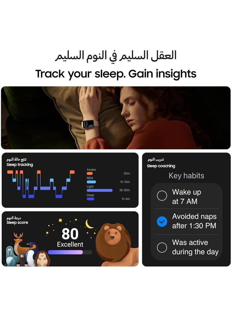 Galaxy Fit 3 Smartwatch Amoled Display, Accelerometer, Barometer, Gyro Sensor, Optical Heart Rate Sensor, Light Sensor white - Image 5