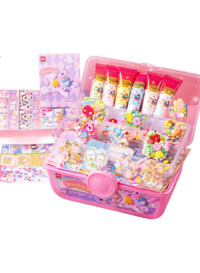 Deli Guka Set, Cream Glue, Handmade Play, Stickers, Girls' Toys, Birthday Gift, Yc356 - Image 2