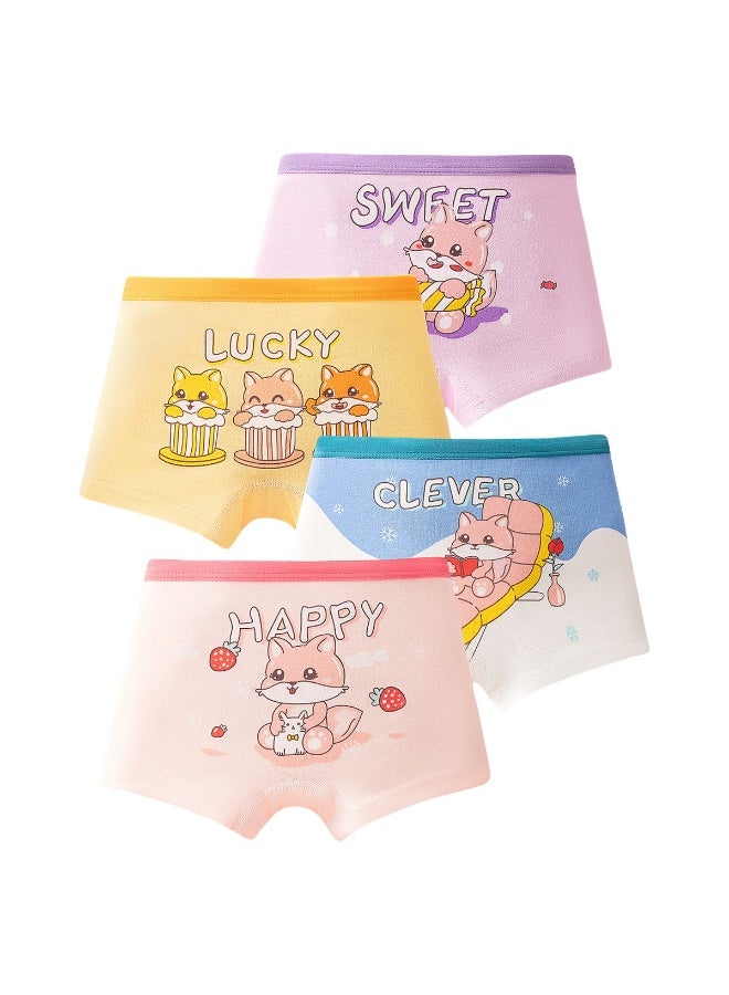 KUYING New Comfortable Skin friendly Breathable Underwear Set 0f 4 