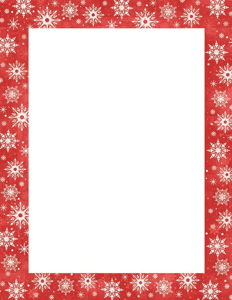 Great Papers! Snowy Flakes Letterhead, 25 count, 11" x 8.5" (20103022) - Image 4