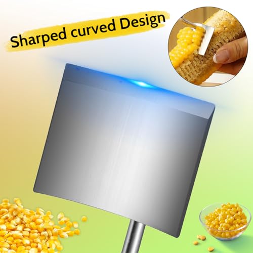Thcbme Stainless Steel Corn Peeler & Stripper - Long Handle, 2 Pcs - Home & Outdoor Dining - Image 4