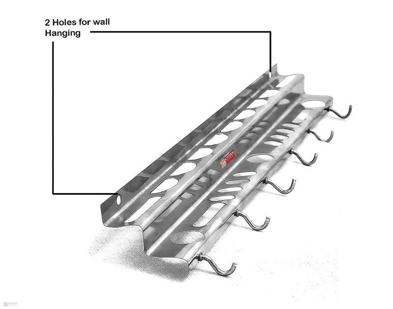 TGS Stainless Steel Wall Cup Holder Cup Stand Spatula Holder Stand - Image 2