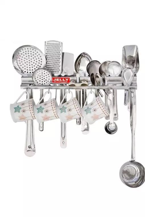 TGS Stainless Steel Wall Cup Holder Cup Stand Spatula Holder Stand - Image 5