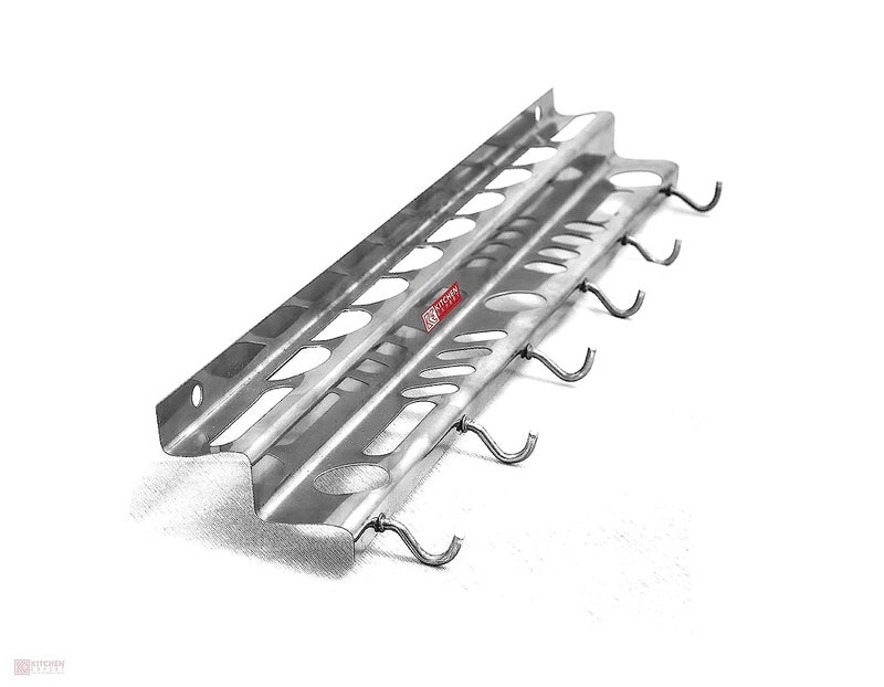 TGS Stainless Steel Wall Cup Holder Cup Stand Spatula Holder Stand - Image 1