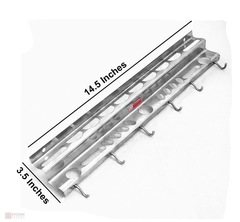 TGS Stainless Steel Wall Cup Holder Cup Stand Spatula Holder Stand - Image 4