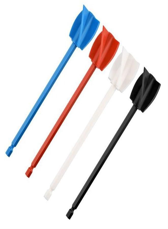 4 Pcs Resin Mixer Paddles for Resin Drill, Epoxy Mixer Attachment for Drill, Paint Mixer/Paint Stirrer for Mixing Resin, Epoxy, Silicone Molds  - Image 1