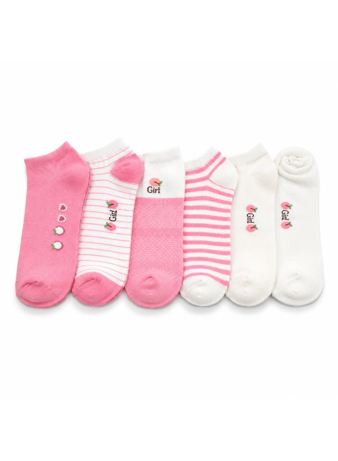 Trendora Womens Ankle Socks Cotton, Casual Comfort, 6 Pairs,socks women cotton, Ankle length - Image 1