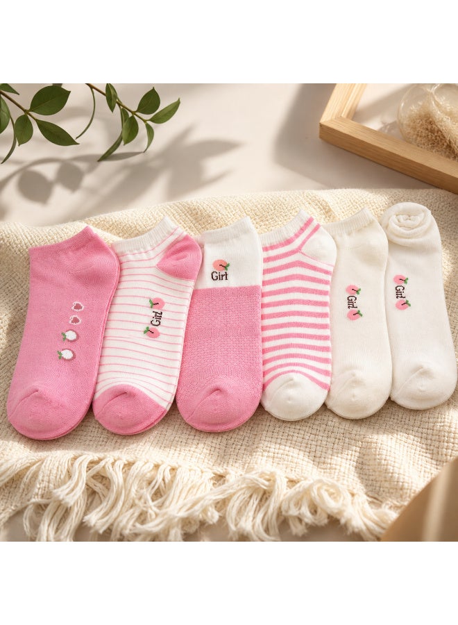 Trendora Womens Ankle Socks Cotton, Casual Comfort, 6 Pairs,socks women cotton, Ankle length - Image 3