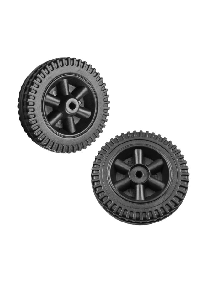 KISSUN 6 Inch BBQ Wheel Replacement Parts, 2 Pieces Multifunctional Plastic Grill Wheels, Black Plastic Grill Wheel Replacement for Charbroil Gas Grills, Oven Wheels for Outdoor BBQ Parties - Image 4