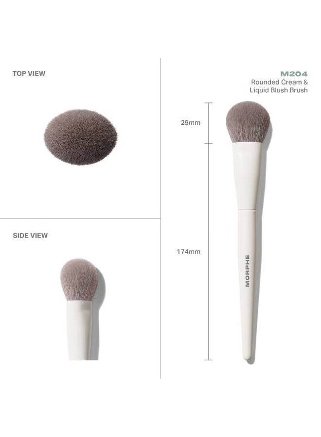 Morphe M204 Rounded Cream & Liquid Blush Brush - Image 4