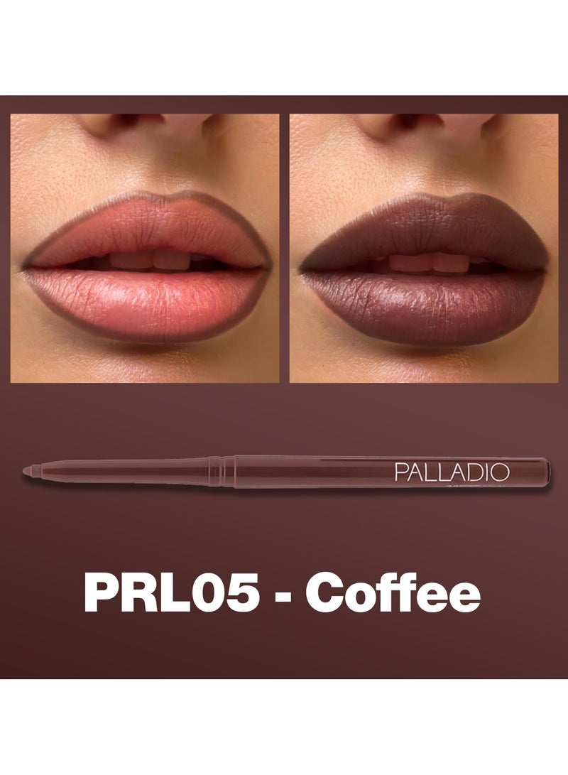 بالاديو قلم تحديد الشفاه القابل للسحب والمقاوم للماء من بالاديو، PRL05 (Coffee) - Image 2