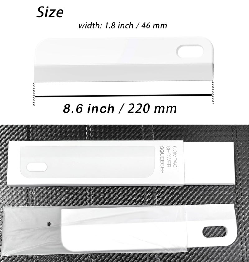 lightstar Mini Soft Rubber Window Squeegee Window Scrubber Scraper Glass Cleaning Squeegee Tool for Glass,Shower Door,Mirrors,Bathroom,Kitchen Countertops,Car Windshield - Image 2